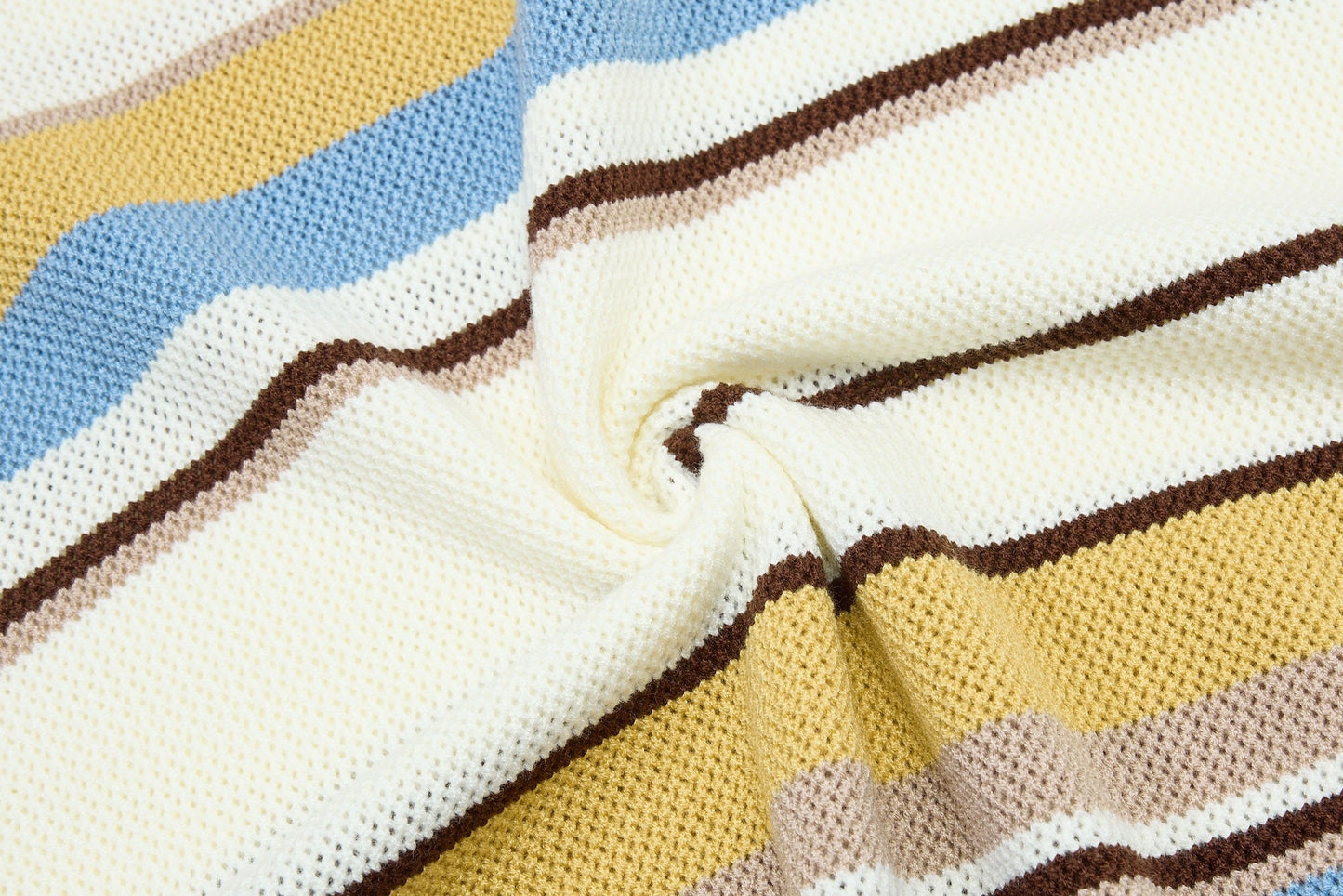 CapCabin “Retro Stripe Knit Polo”