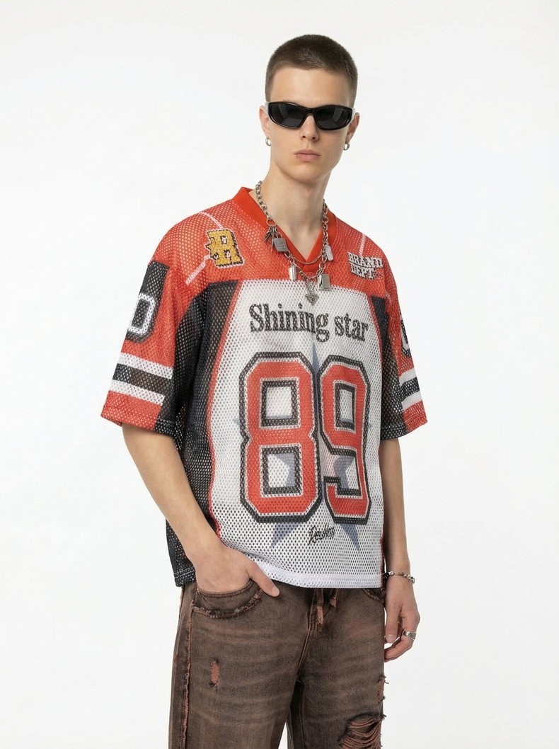 CapCabin “Shining Star 89” Mesh Jersey T-Shirt