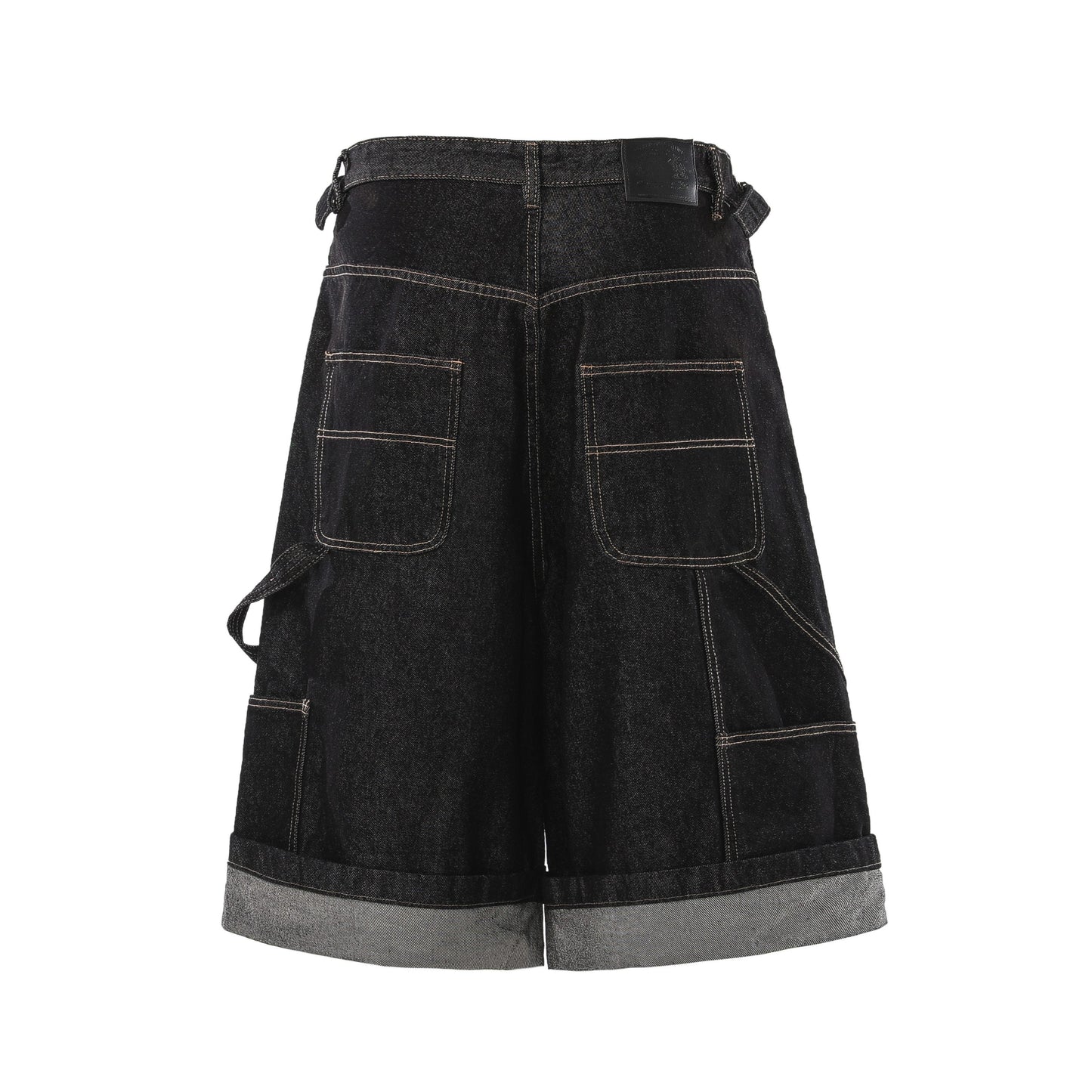 CapCabin “Raw Edge Denim Cargo Shorts”