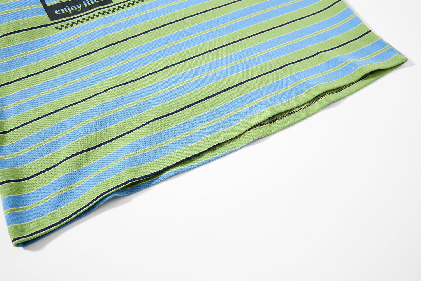 CapCabin Striped Graphic Layered Polo