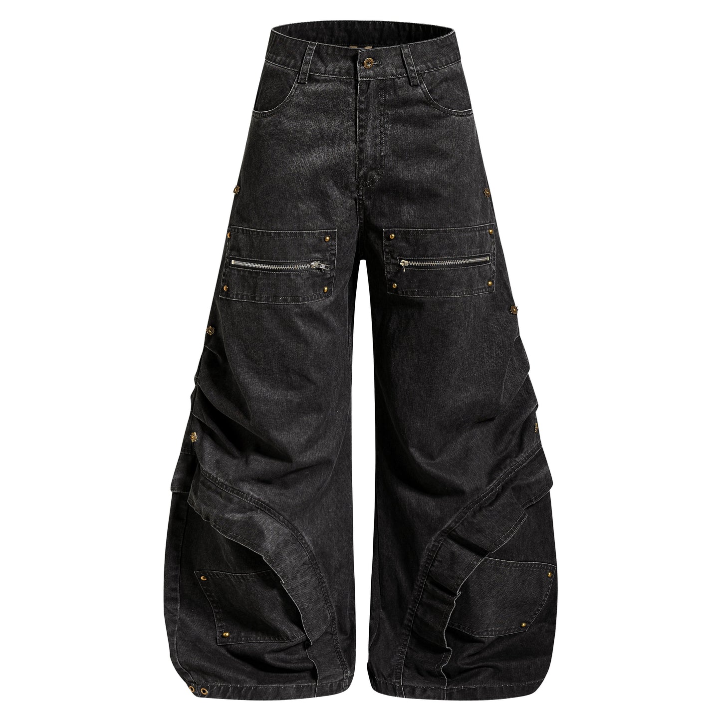 CapCabin Multi-Zip Panel Denim Pants