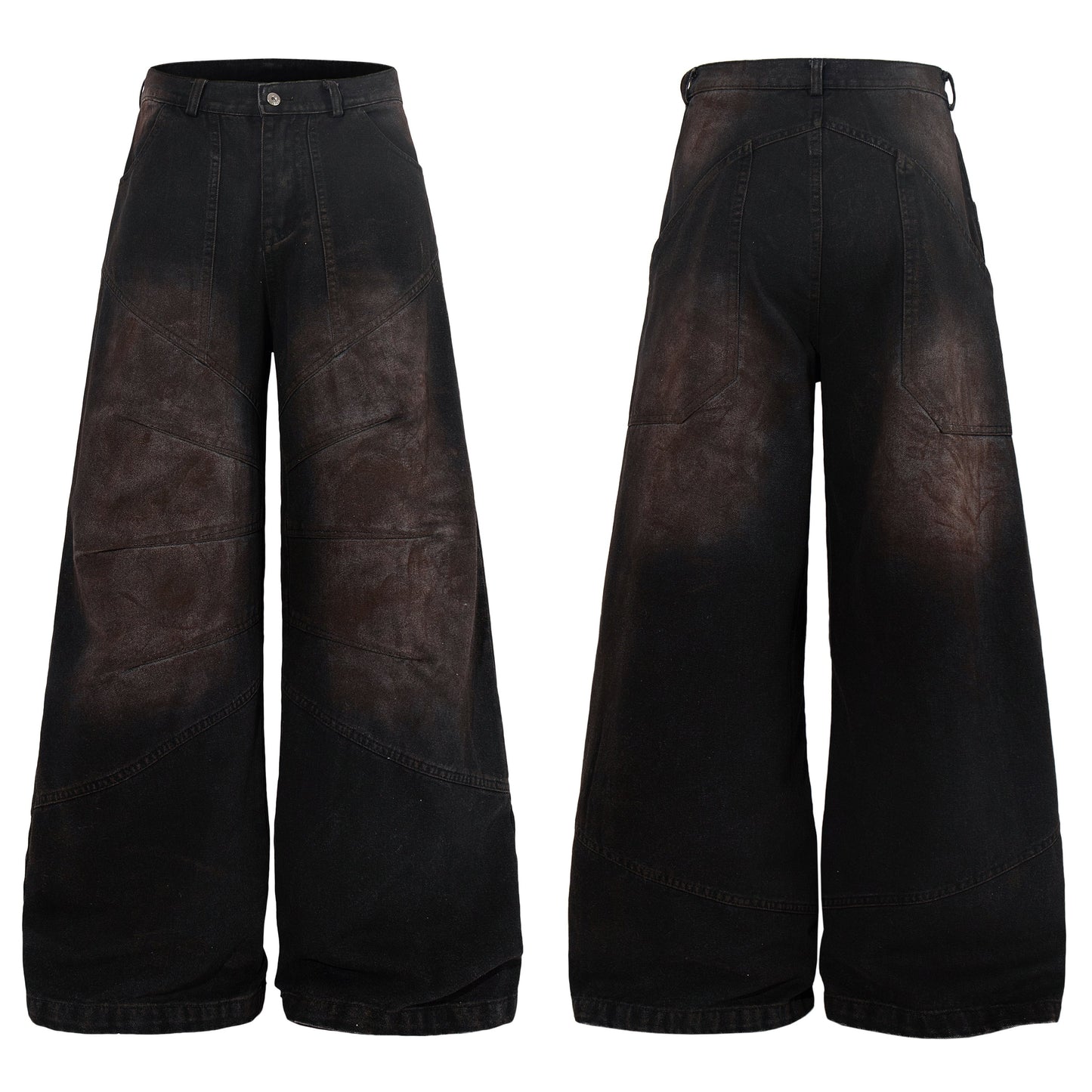 CapCabin Panel-Washed Wide-Leg Pants