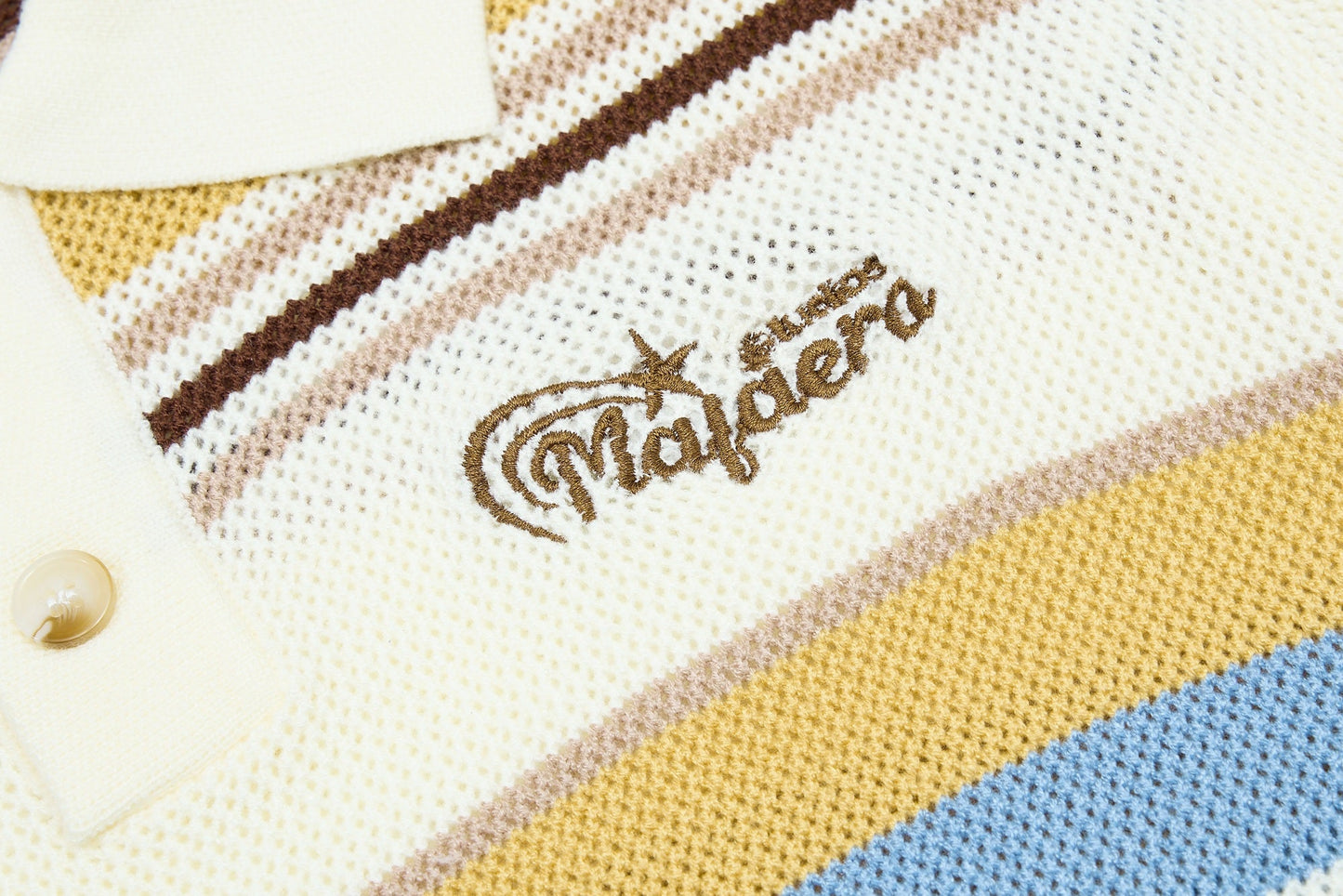 CapCabin “Retro Stripe Knit Polo”