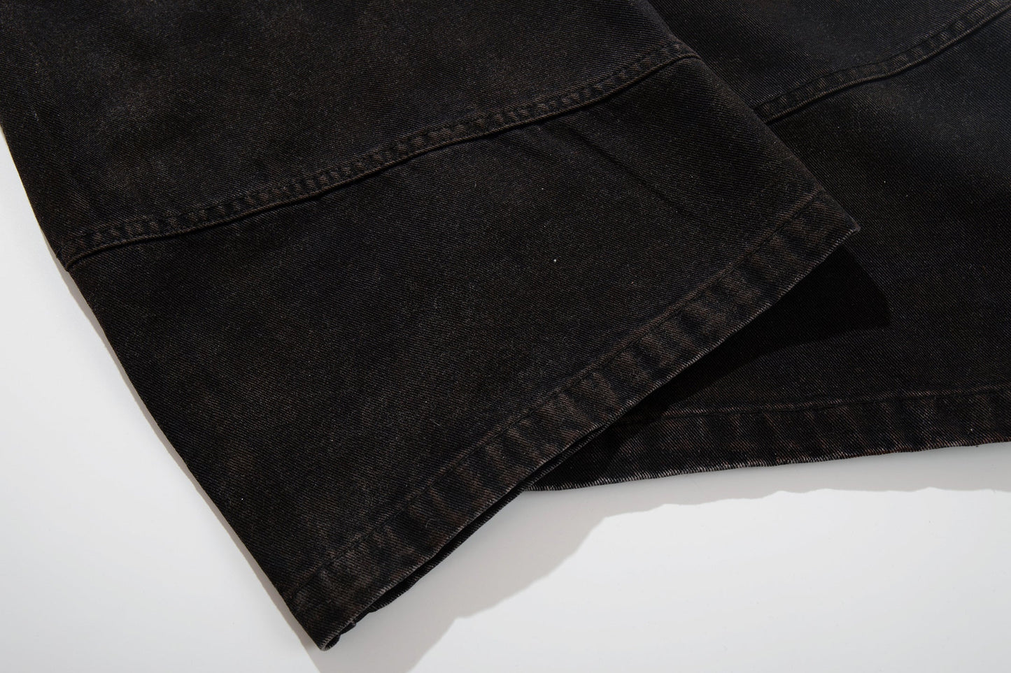 CapCabin Panel-Washed Wide-Leg Pants