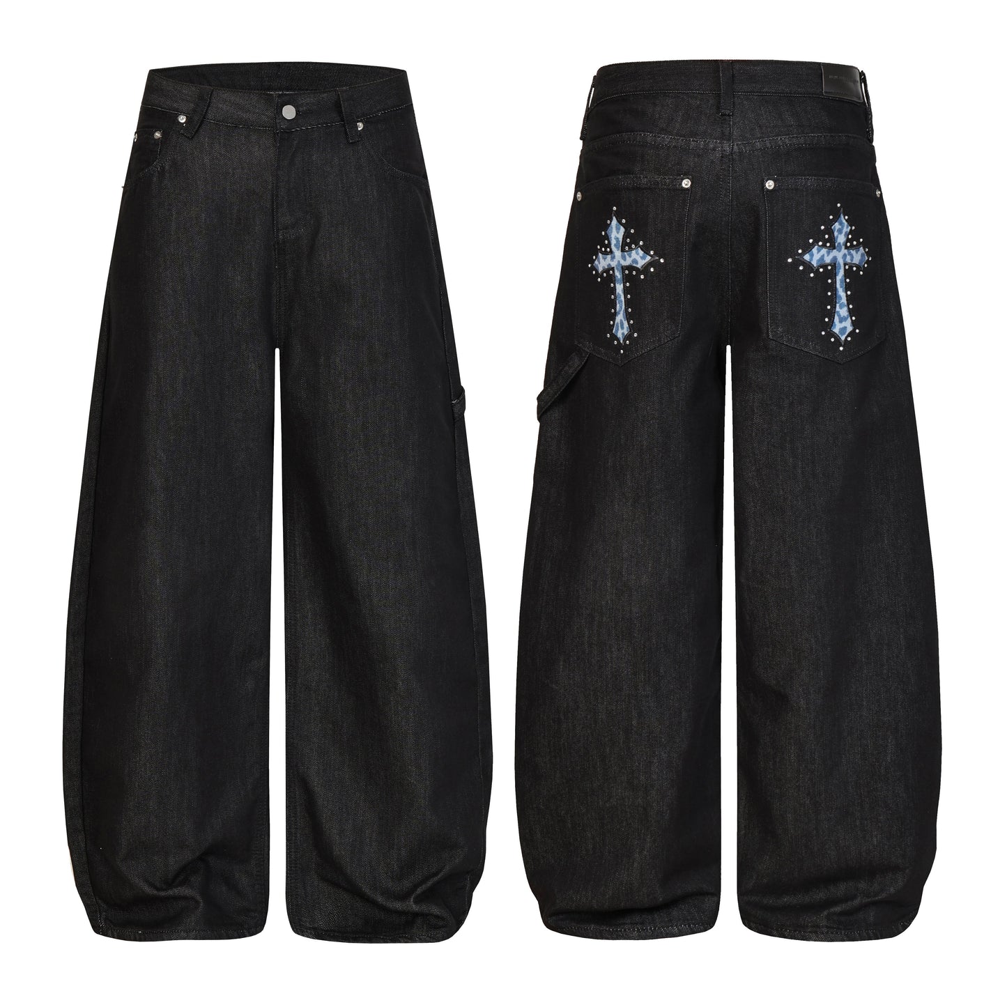 CapCabin Cross Pocket Wide-Leg Jeans