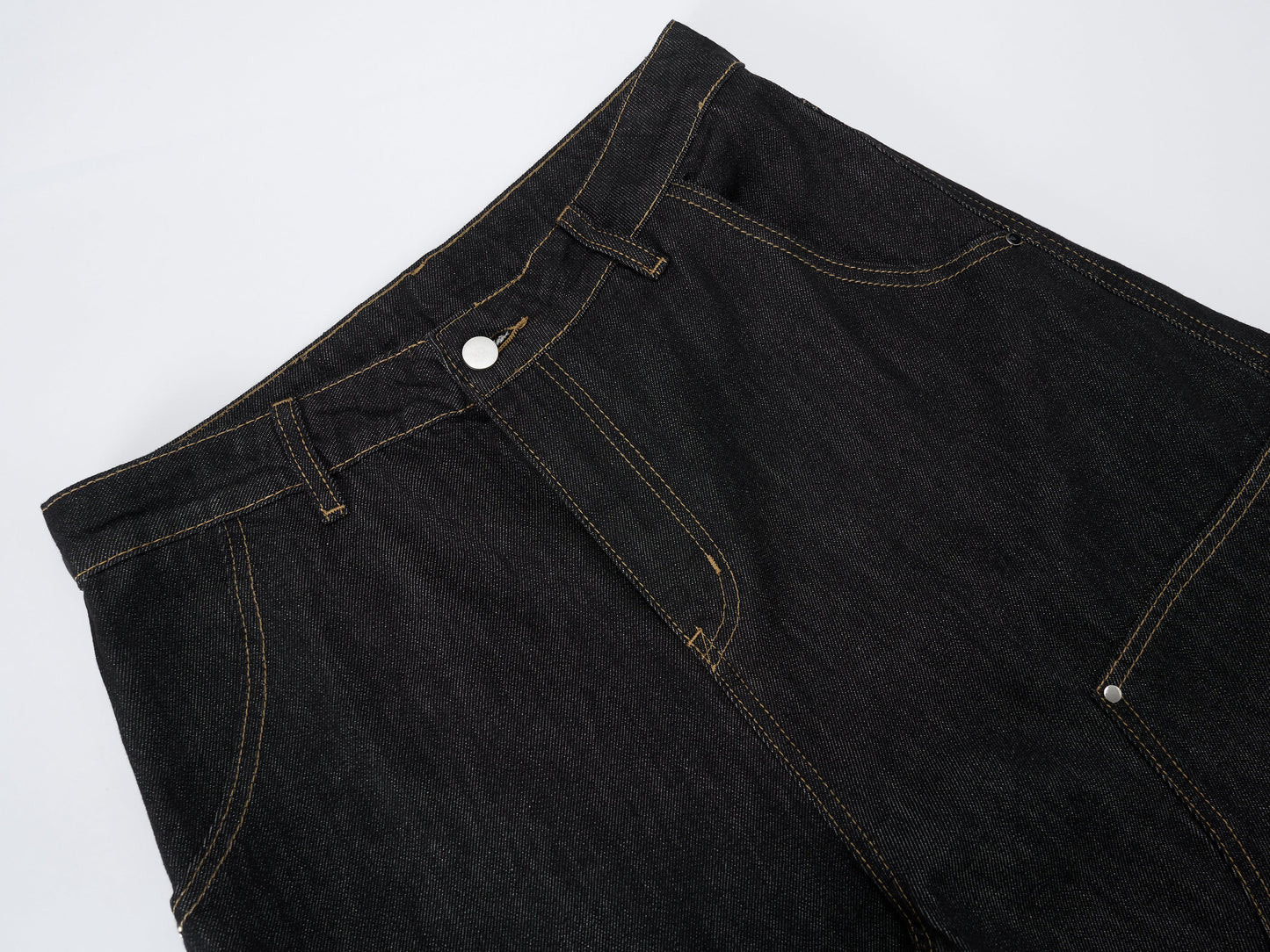 CapCabin Utility Wide-Leg Denim Pants