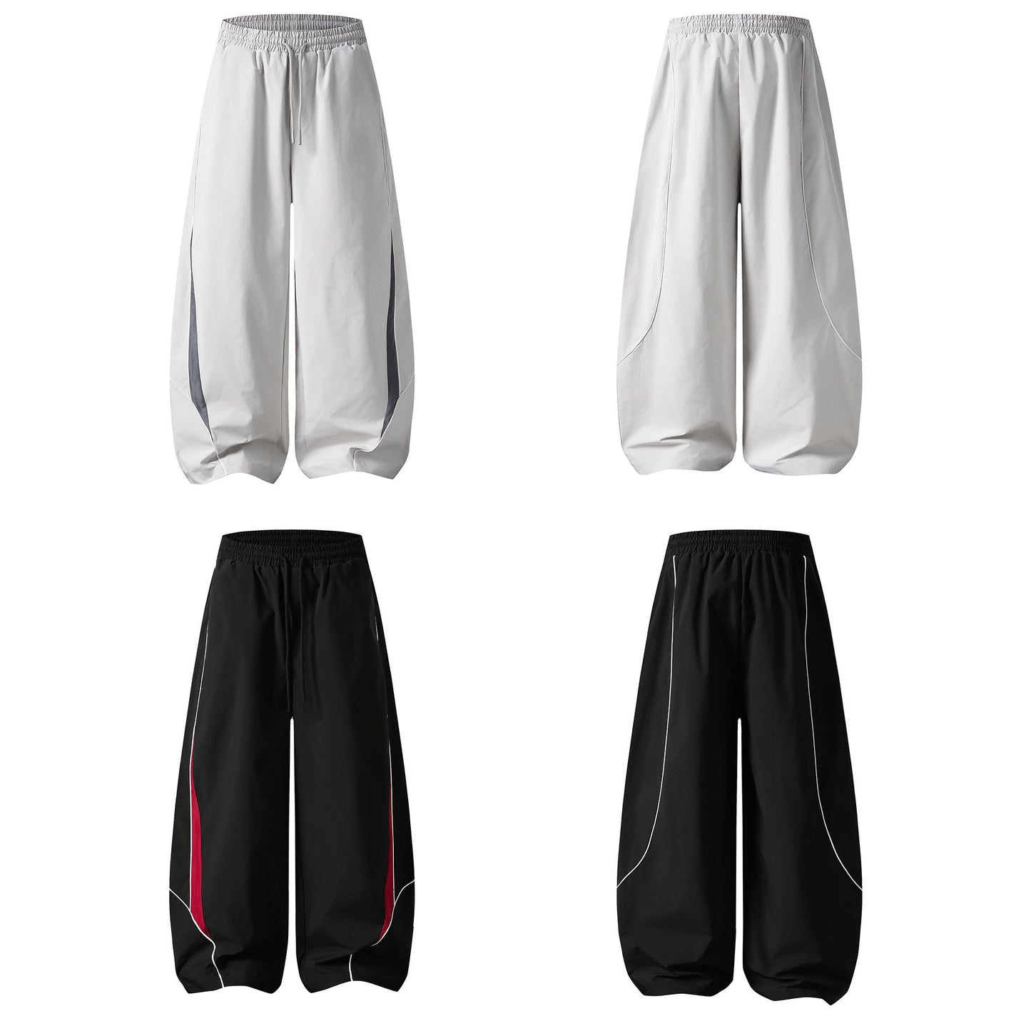 CapCabin Contrast Panel Mesh Track Pants