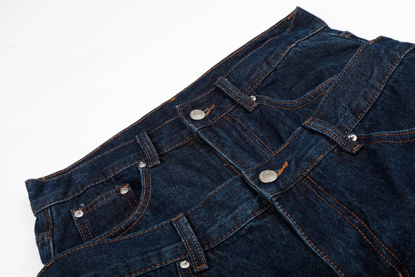 CapCabin “Layered Panel Denim Shorts”
