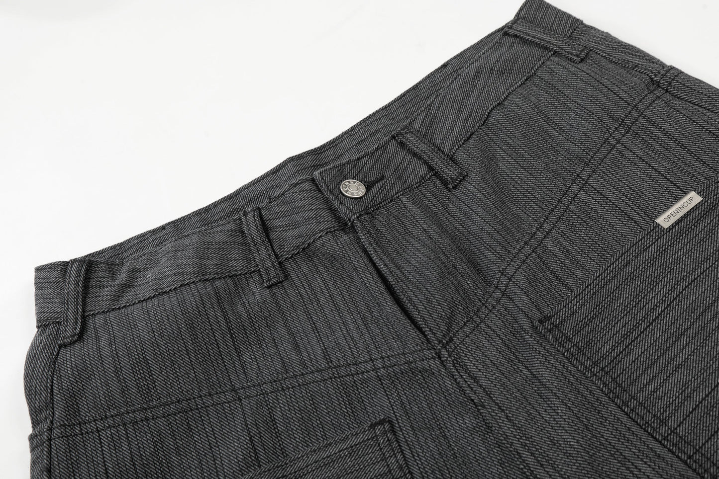 CapCabin Textured Wide-Leg Utility Pants