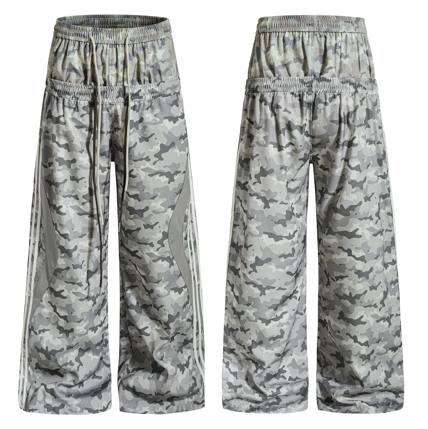 CapCabin Camo Mesh Track Pants