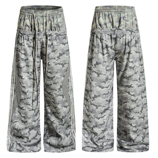 CapCabin Camo Mesh Track Pants