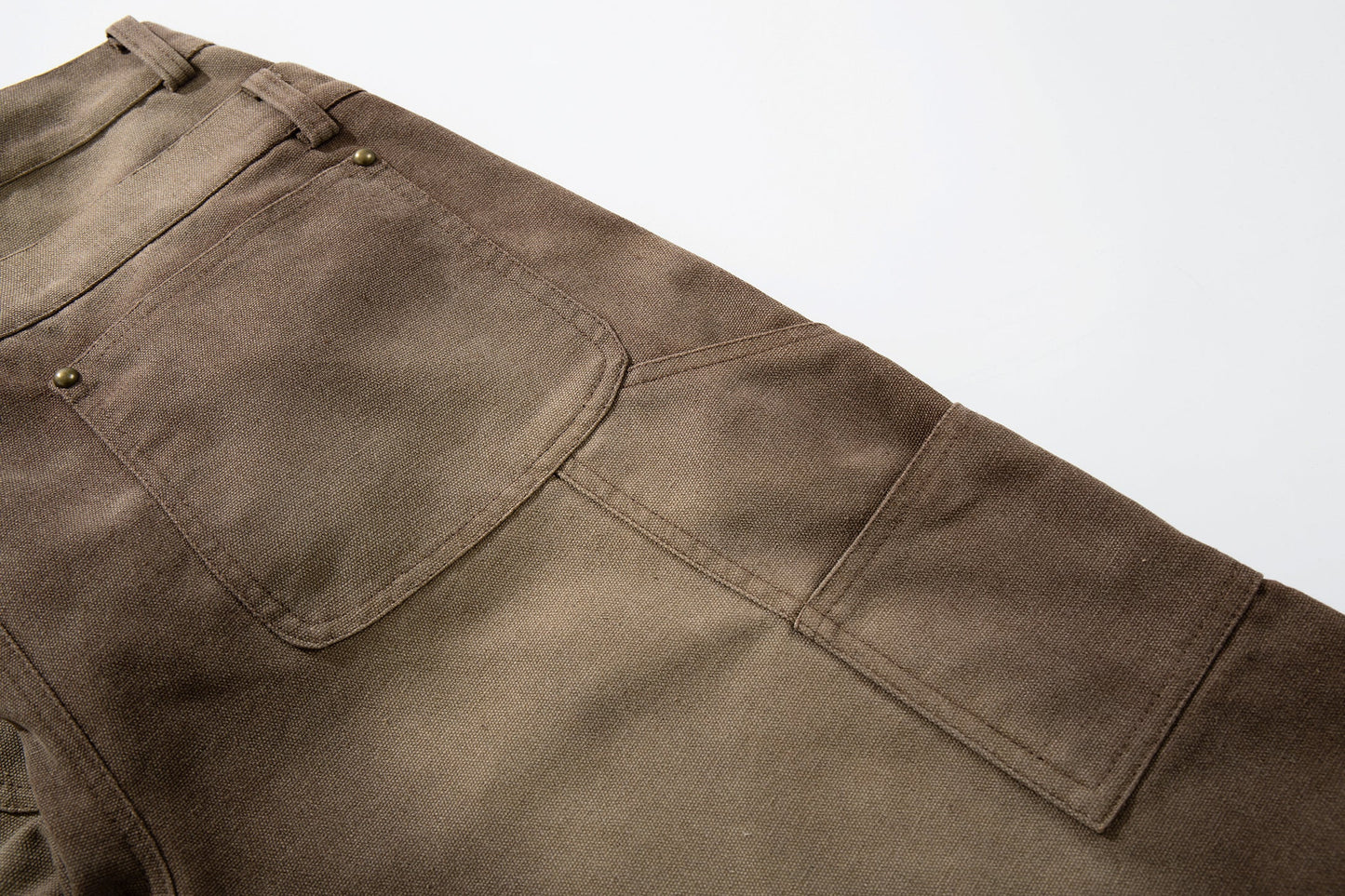 CapCabin Vintage Utility Wide-Leg Pants