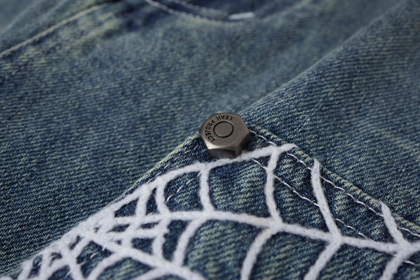 CapCabin Web Panel Strap Denim Shorts