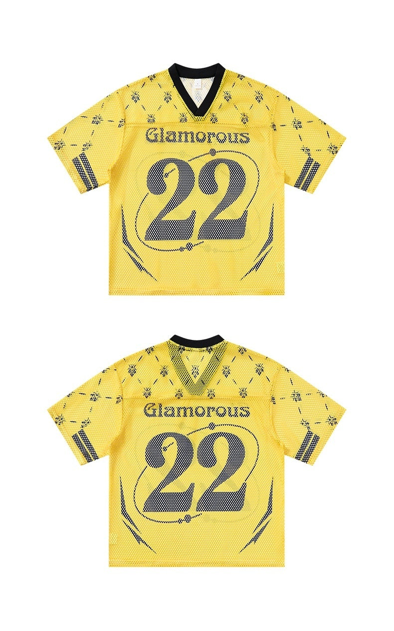 CapCabin “Glamorous 22” Mesh Jersey T-Shirt