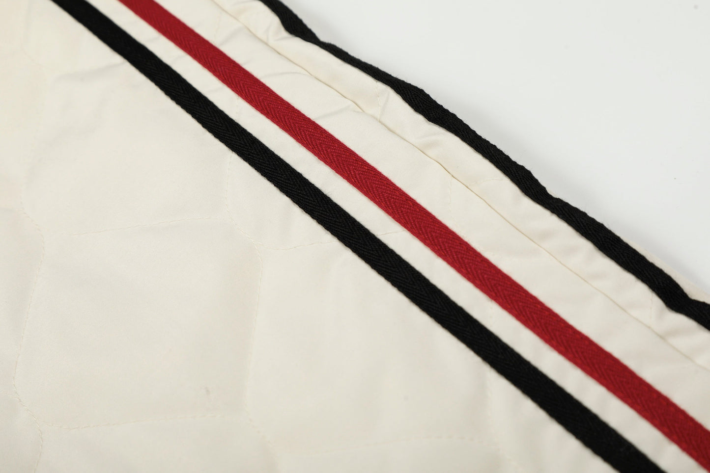 CapCabin Quilted Track Wide-Leg Pants