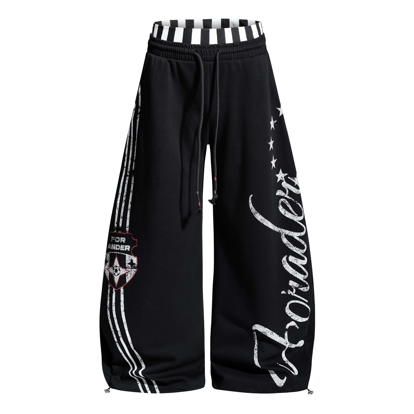 CapCabin “American Varsity” Wide-Leg Sweatpants
