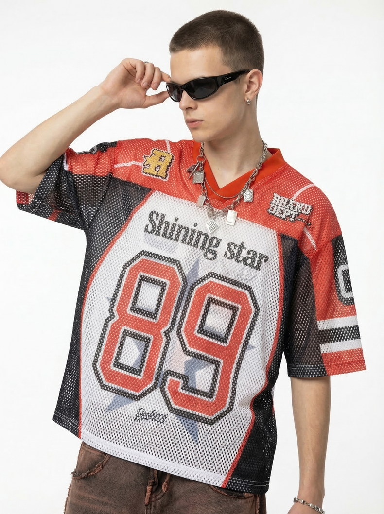 CapCabin “Shining Star 89” Mesh Jersey T-Shirt