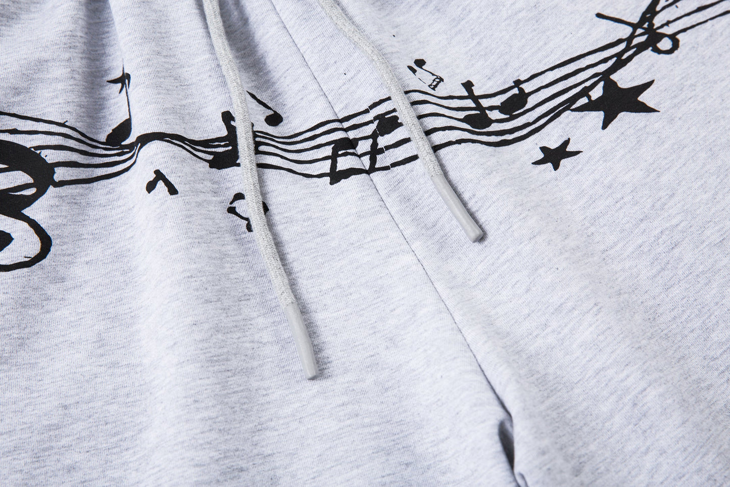 CapCabin Music Graphic Wide-Leg Sweatpants