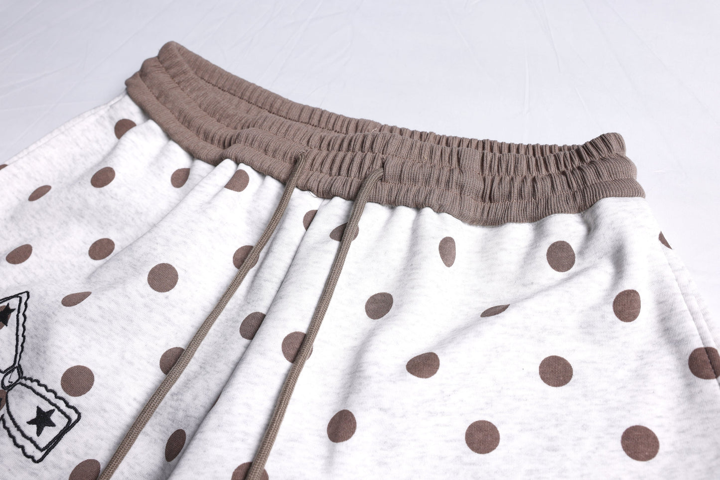 CapCabin Graphic Polka Dot Wide-Leg Pants