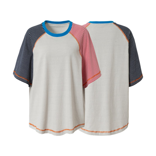 CapCabin Contrast Stripe Raglan Tee