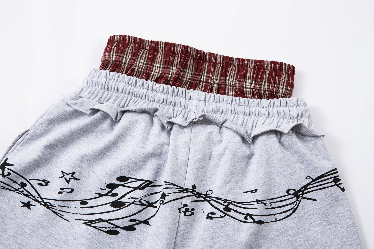 CapCabin Music Graphic Wide-Leg Sweatpants