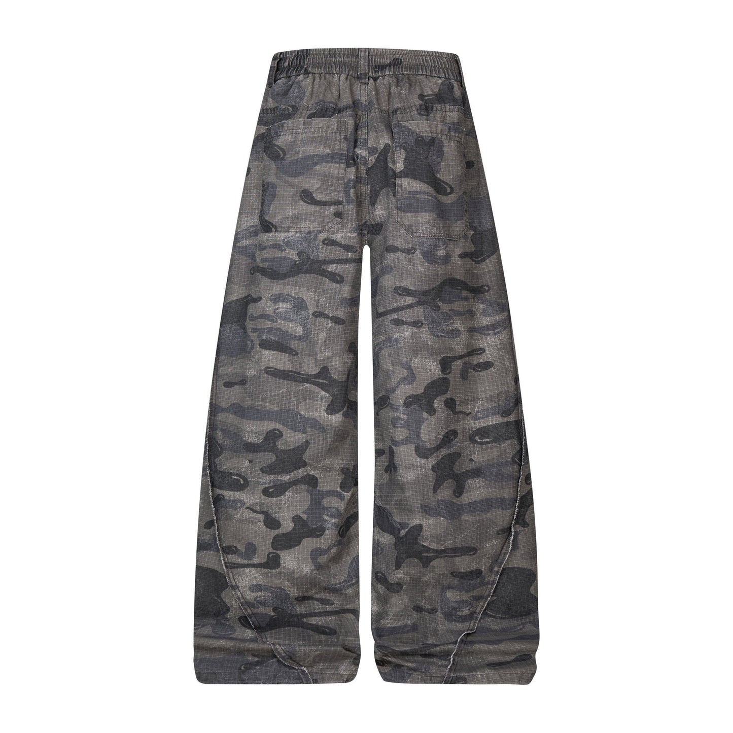 CapCabin Dark Camo Wide-Leg Pants