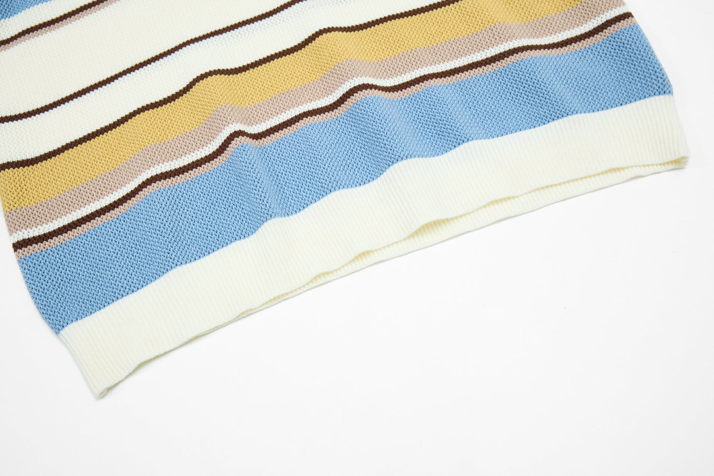 CapCabin “Retro Stripe Knit Polo”