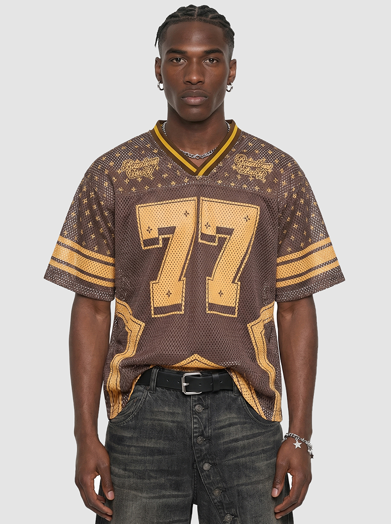 CapCabin “Retro Star 77” Mesh Jersey T-Shirt