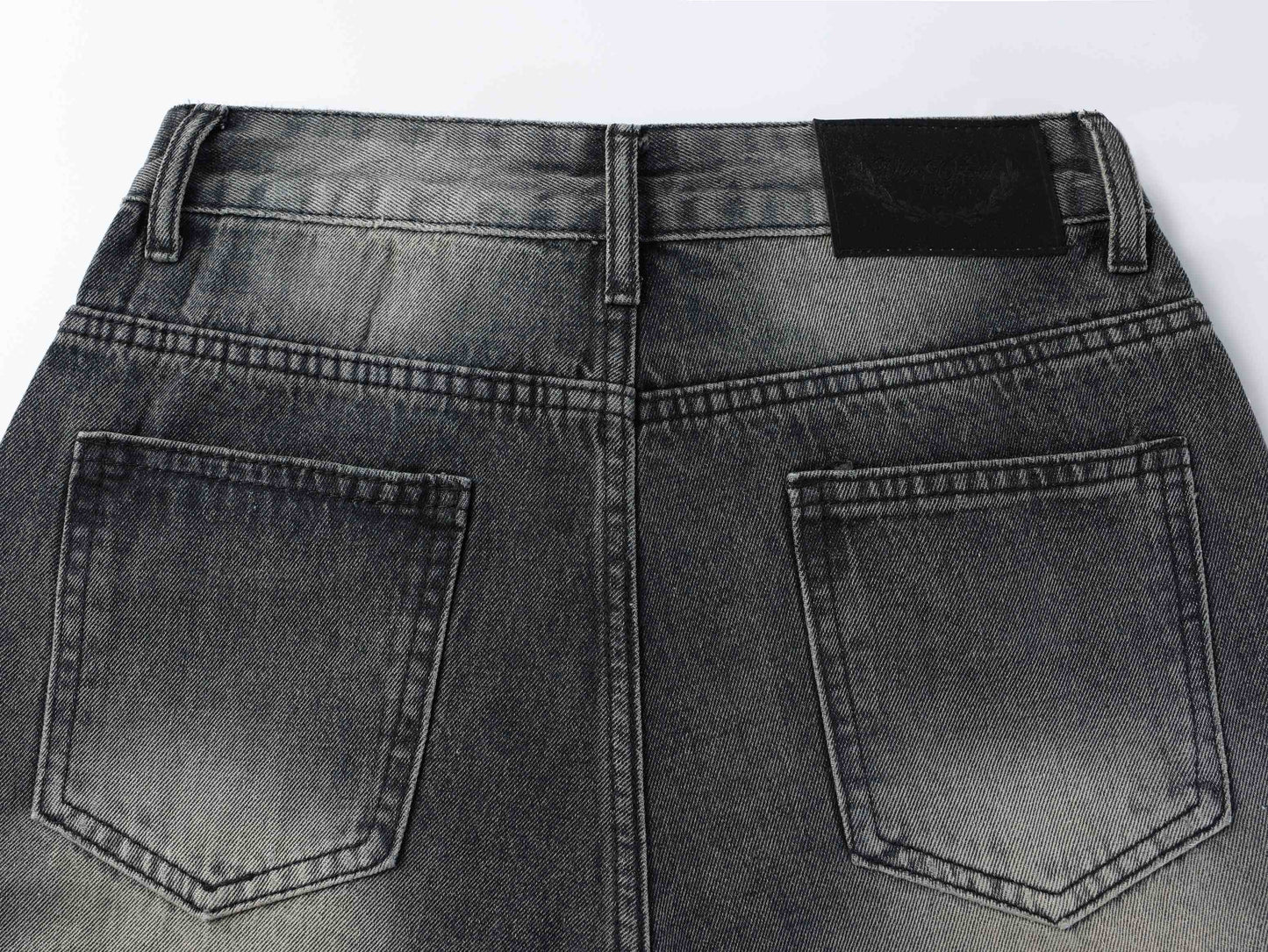 CapCabin Starfade Wide-Leg Denim Pants
