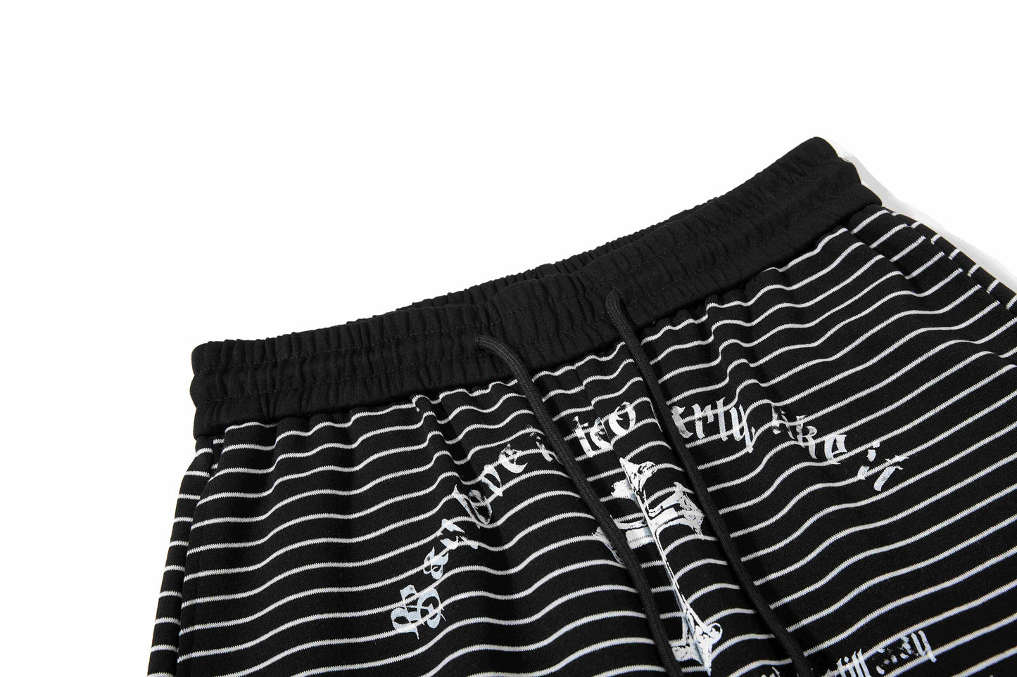 CapCabin “Striped Gothic Draped Pants”