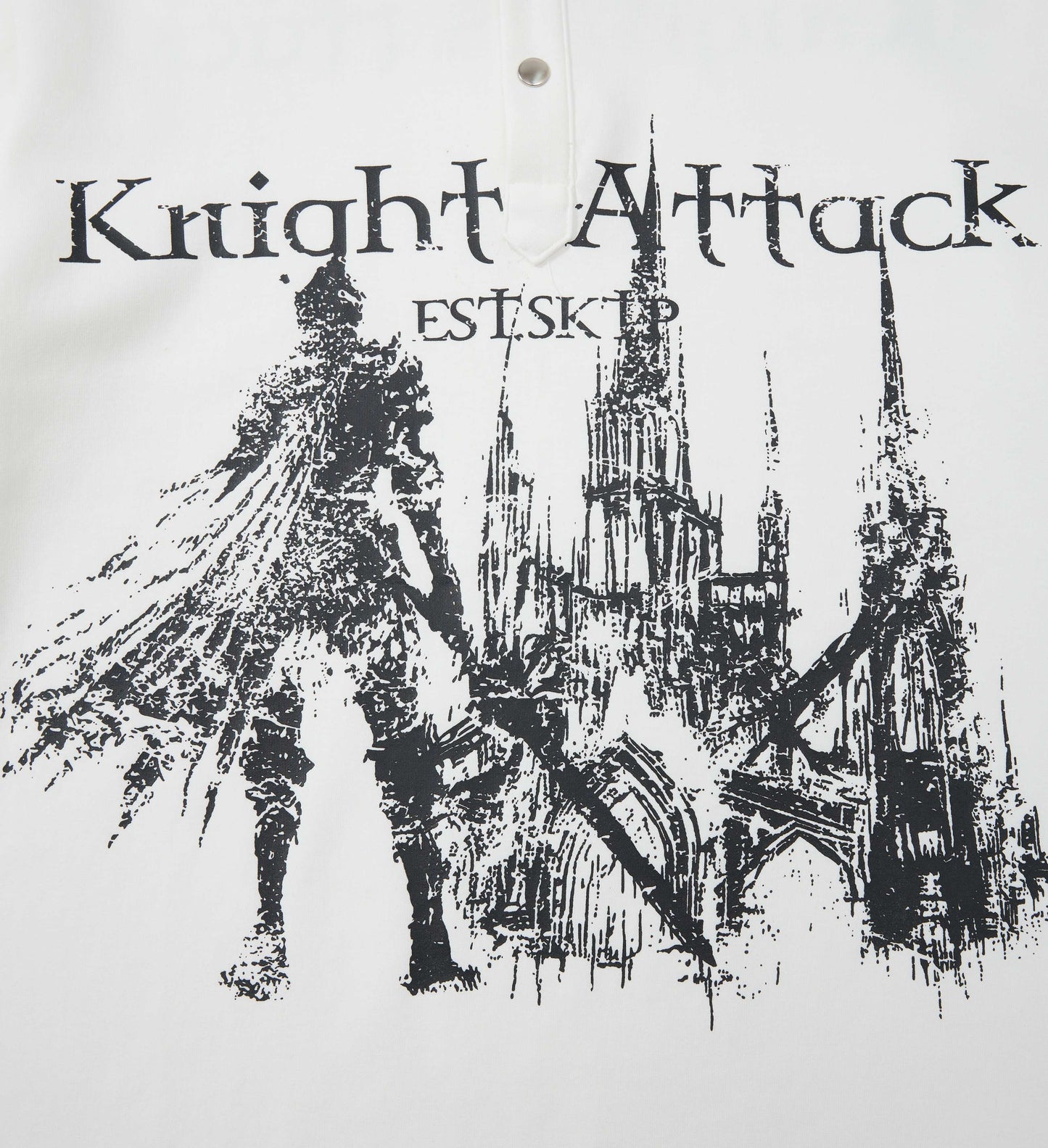 CapCabin “Knight Attack Graphic Polo Tee”