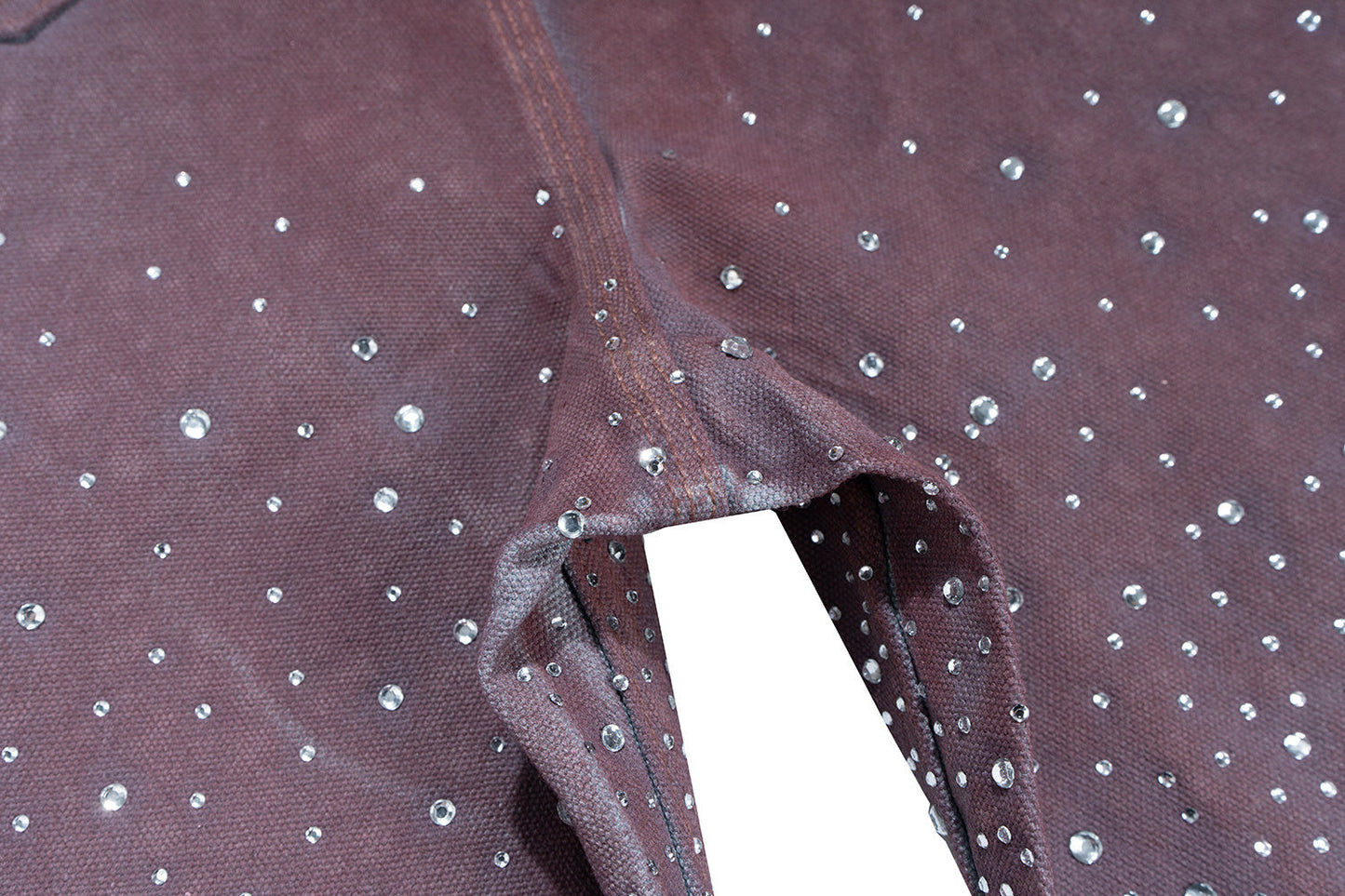 CapCabin Studded Denim Shorts