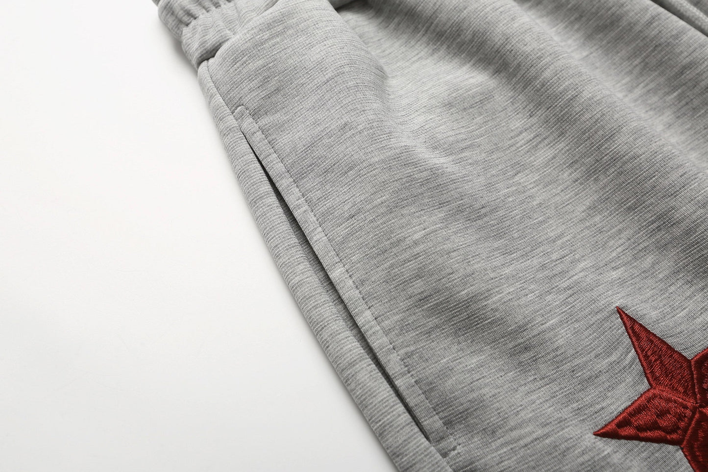 CapCabin Star Embroidery Wide-Leg Sweatpants