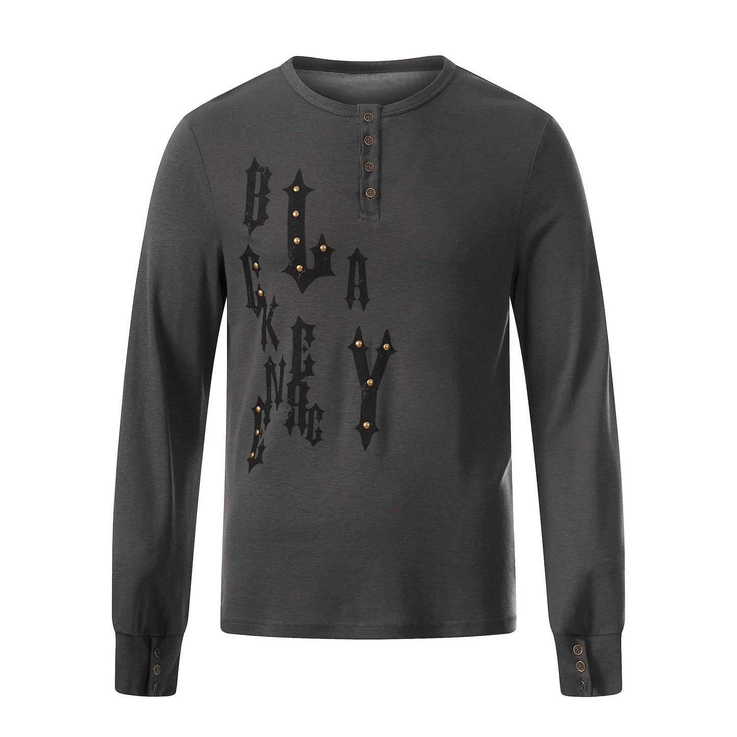 CapCabin Graphic Long Sleeve Henley Tee
