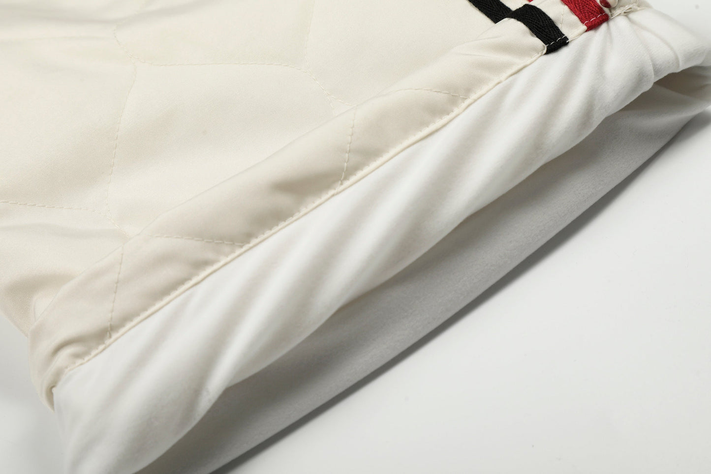 CapCabin Quilted Track Wide-Leg Pants