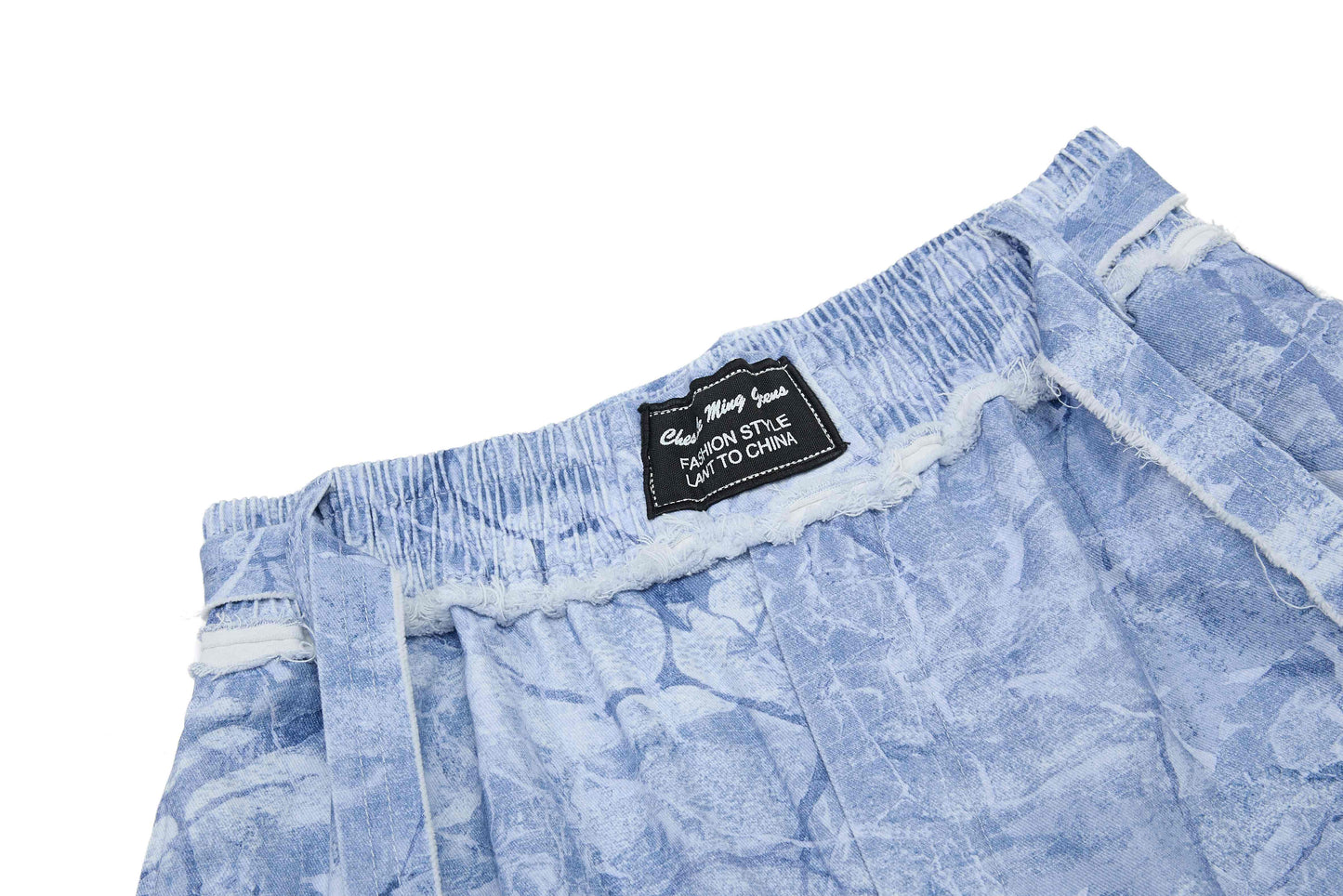 CapCabin “Washed Marble Wide-Leg Pants”