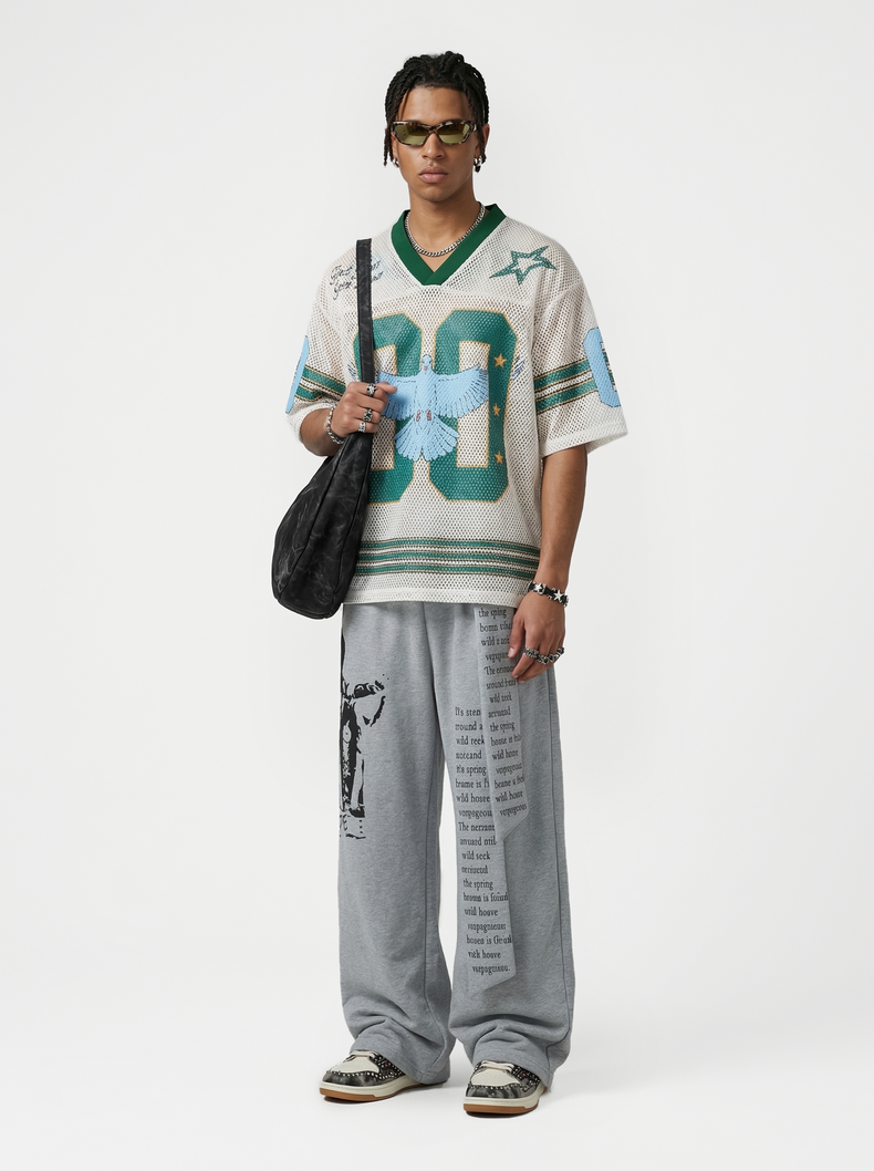 CapCabin “Love Peace 00” Mesh Jersey T-Shirt