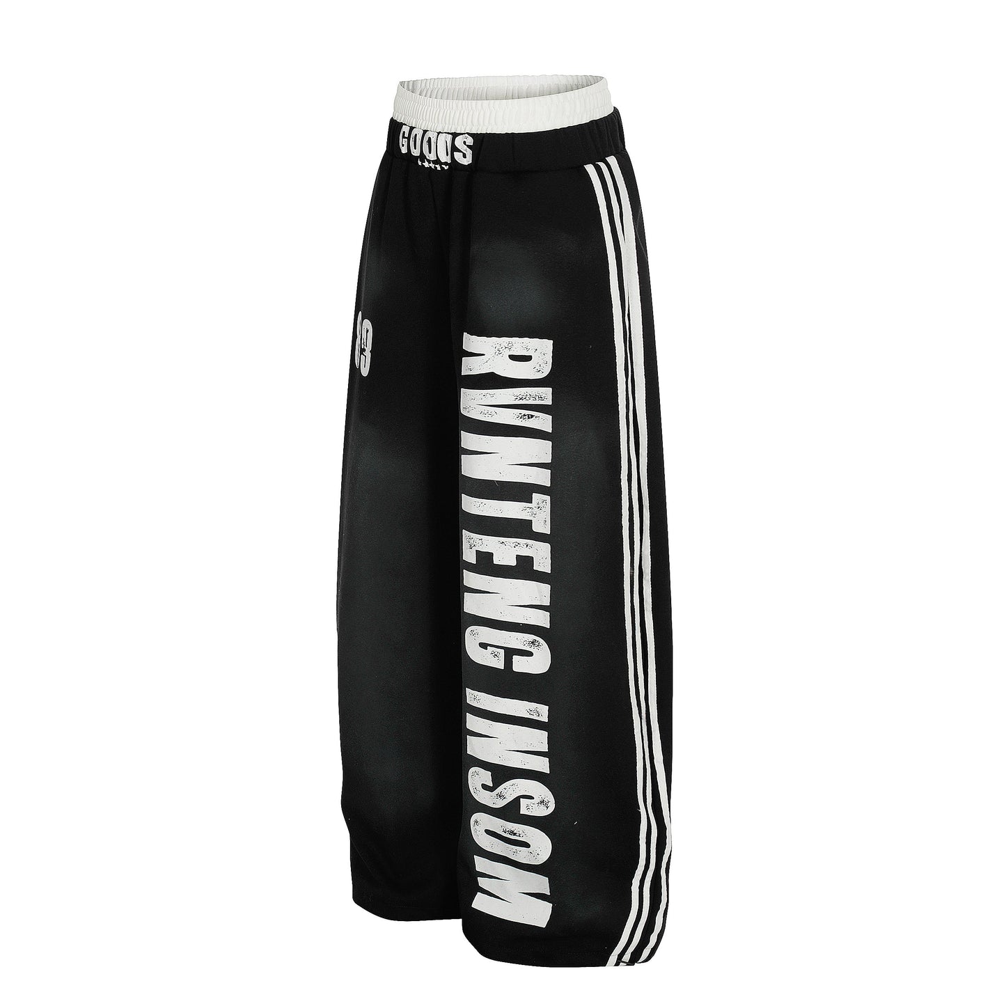 CapCabin Bold Letter Stripe Track Pants
