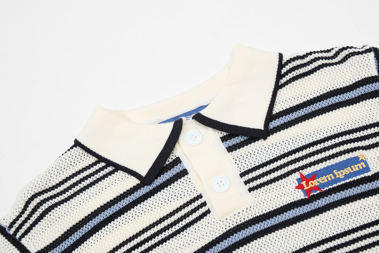 CapCabin “Retro Stripe Knit Polo”