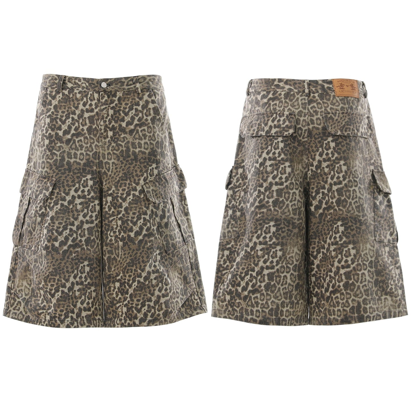 CapCabin “Leopard Cargo Shorts”