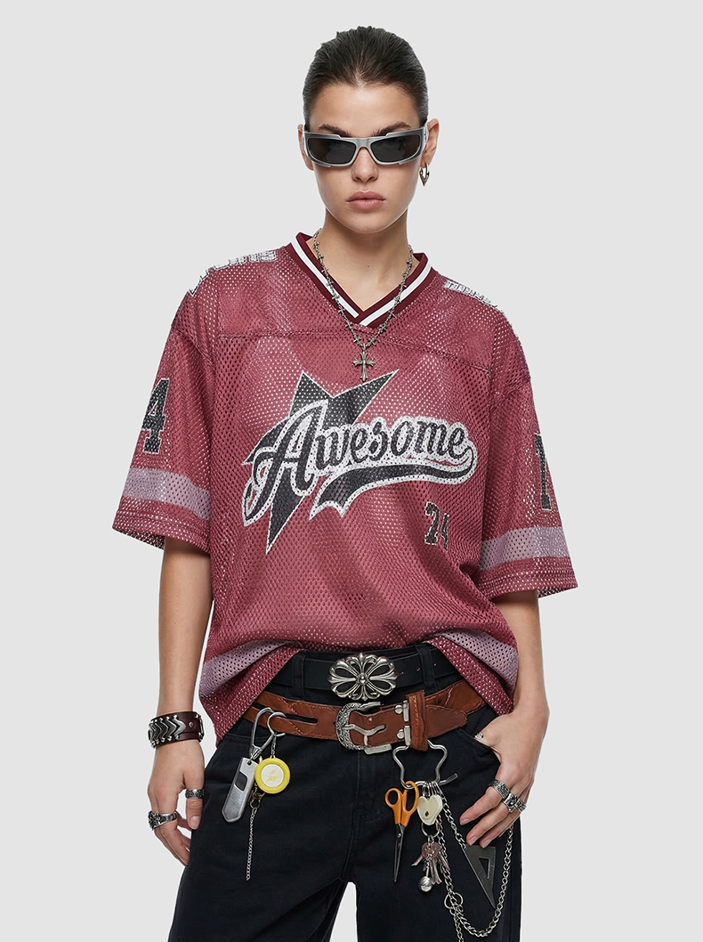CapCabin “Awesome 74” Mesh Jersey T-Shirt
