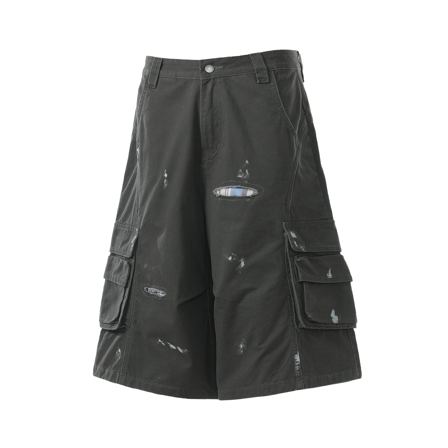 CapCabin “Distressed Utility Cargo Shorts”