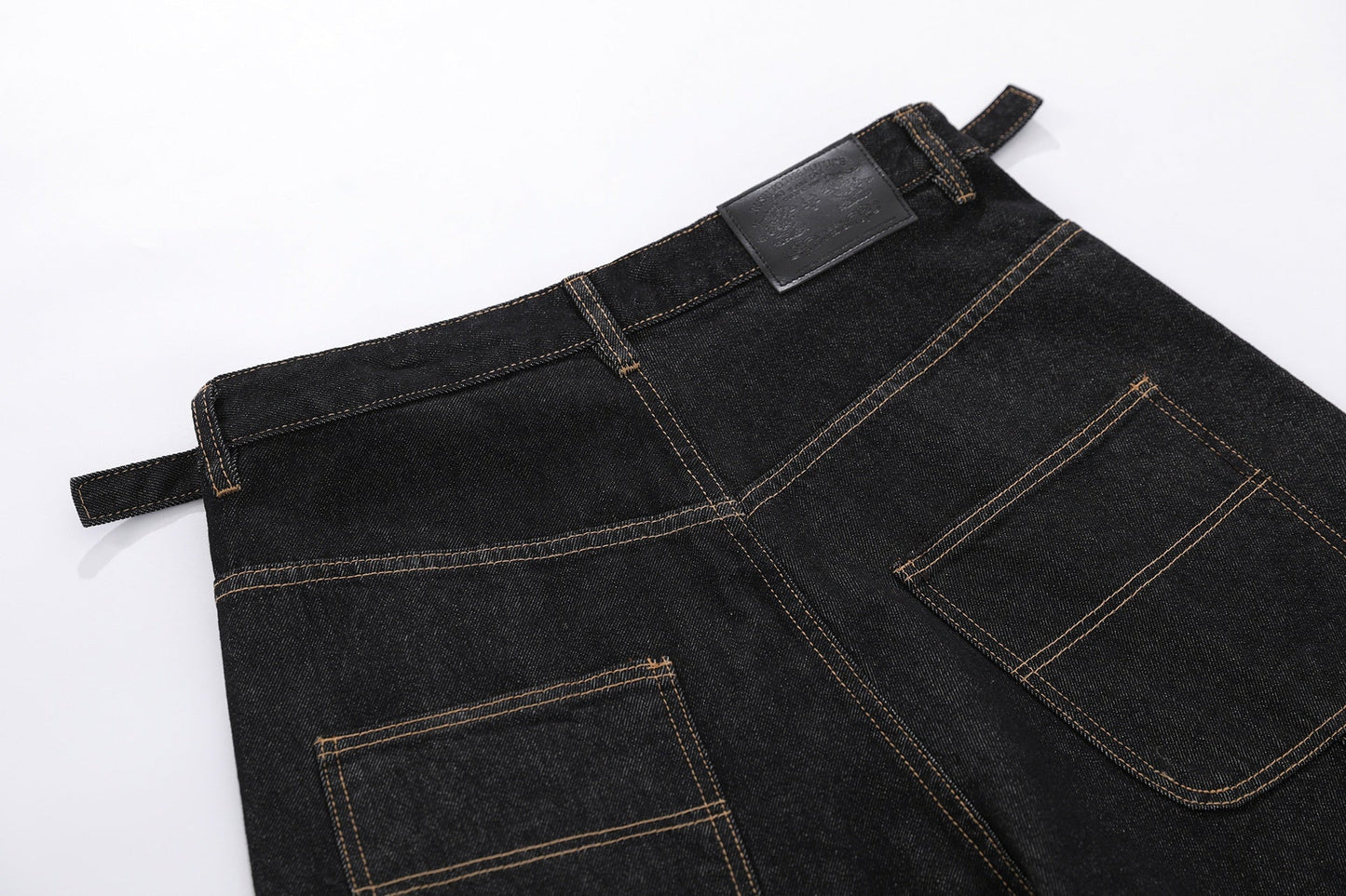 CapCabin “Raw Edge Denim Cargo Shorts”