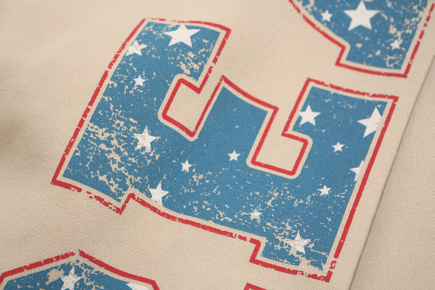 CapCabin Fleece-Lined Retro Letter Wide-Leg Sweatpants
