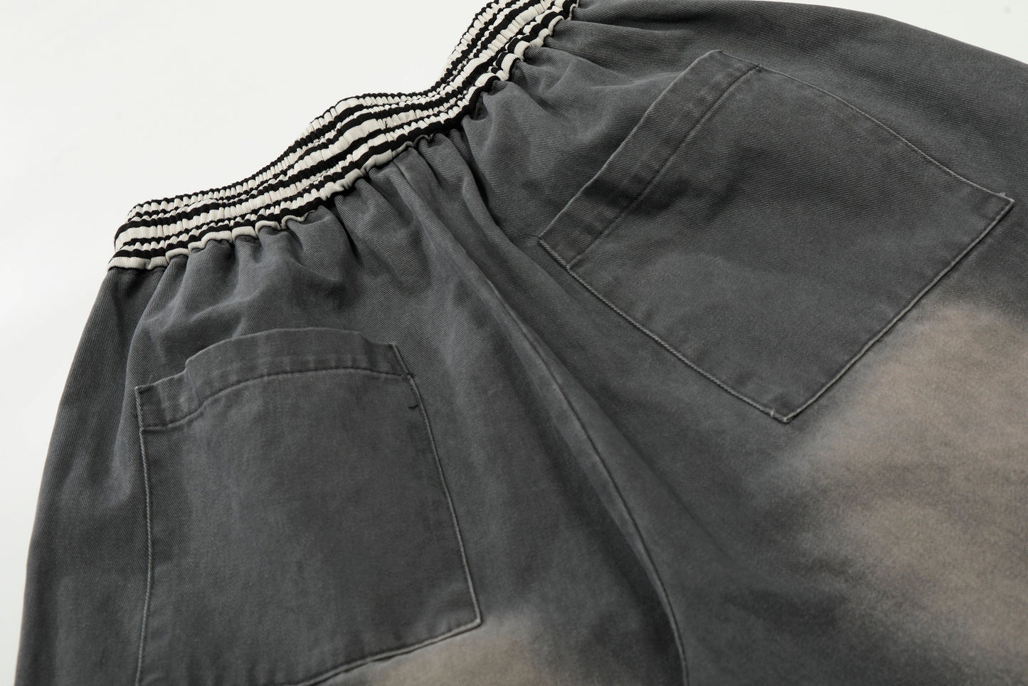 CapCabin Washed Cargo Wide-Leg Pants
