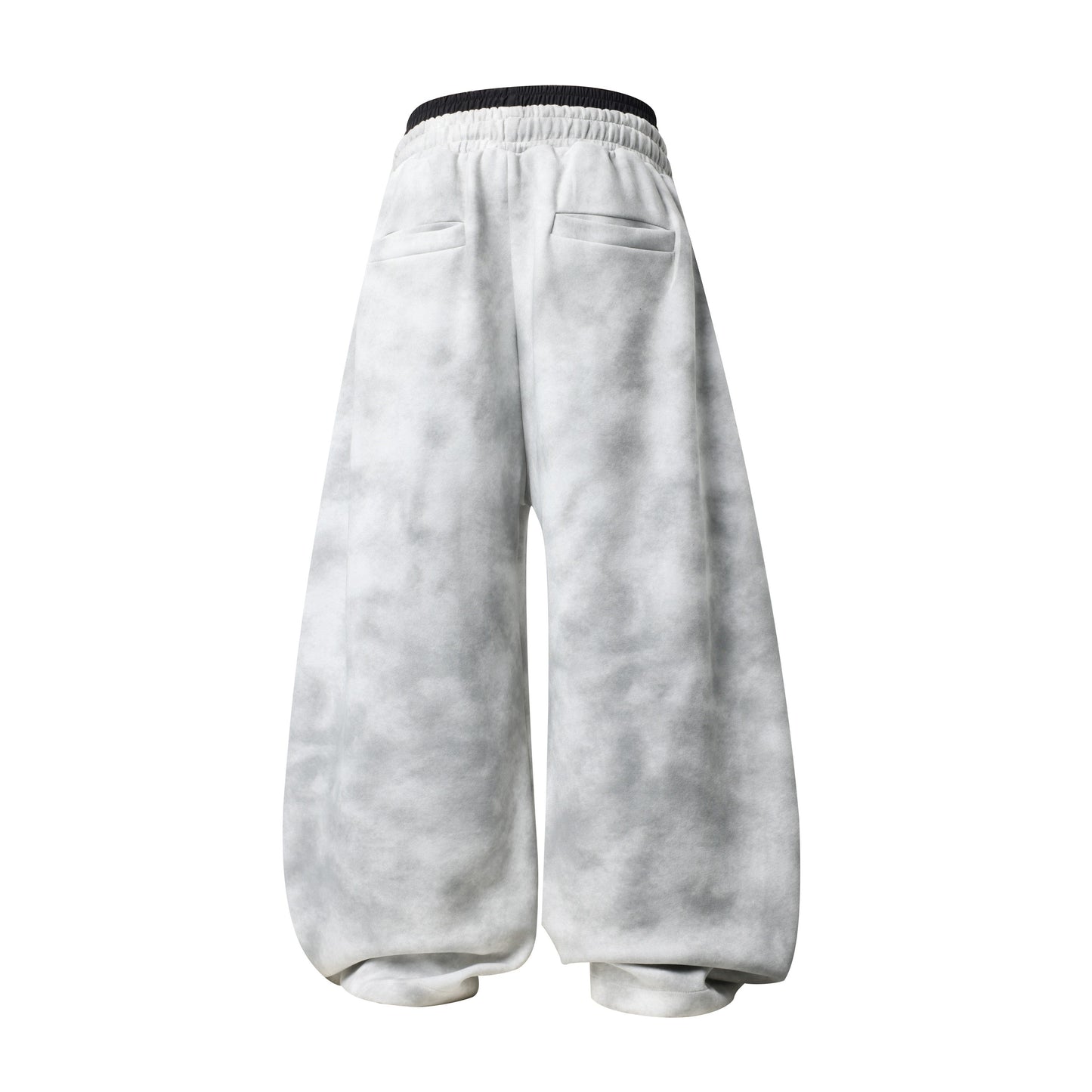 CapCabin Barcode Graphic Wide-Leg Pants