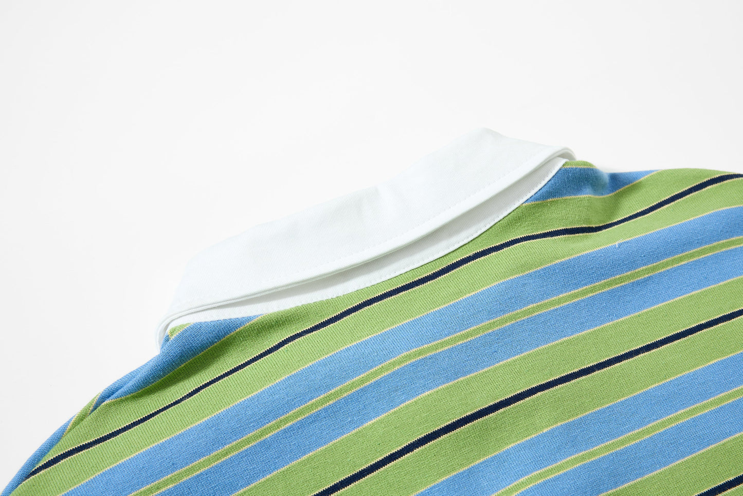 CapCabin Striped Graphic Layered Polo