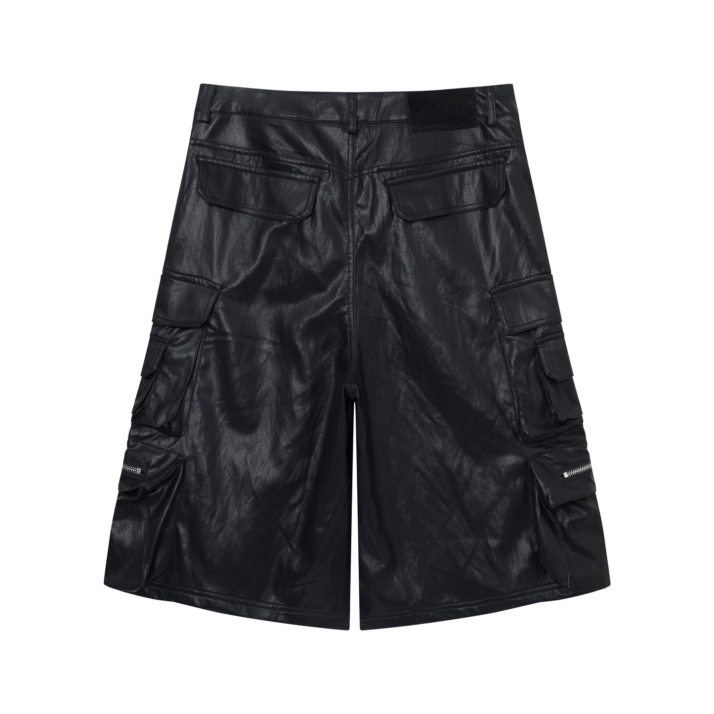 CapCabin Leather Utility Cargo Shorts