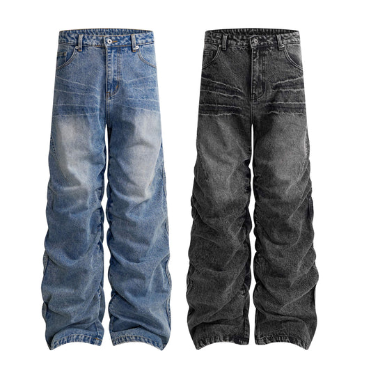 CapCabin “Stacked Vintage Denim Jeans”