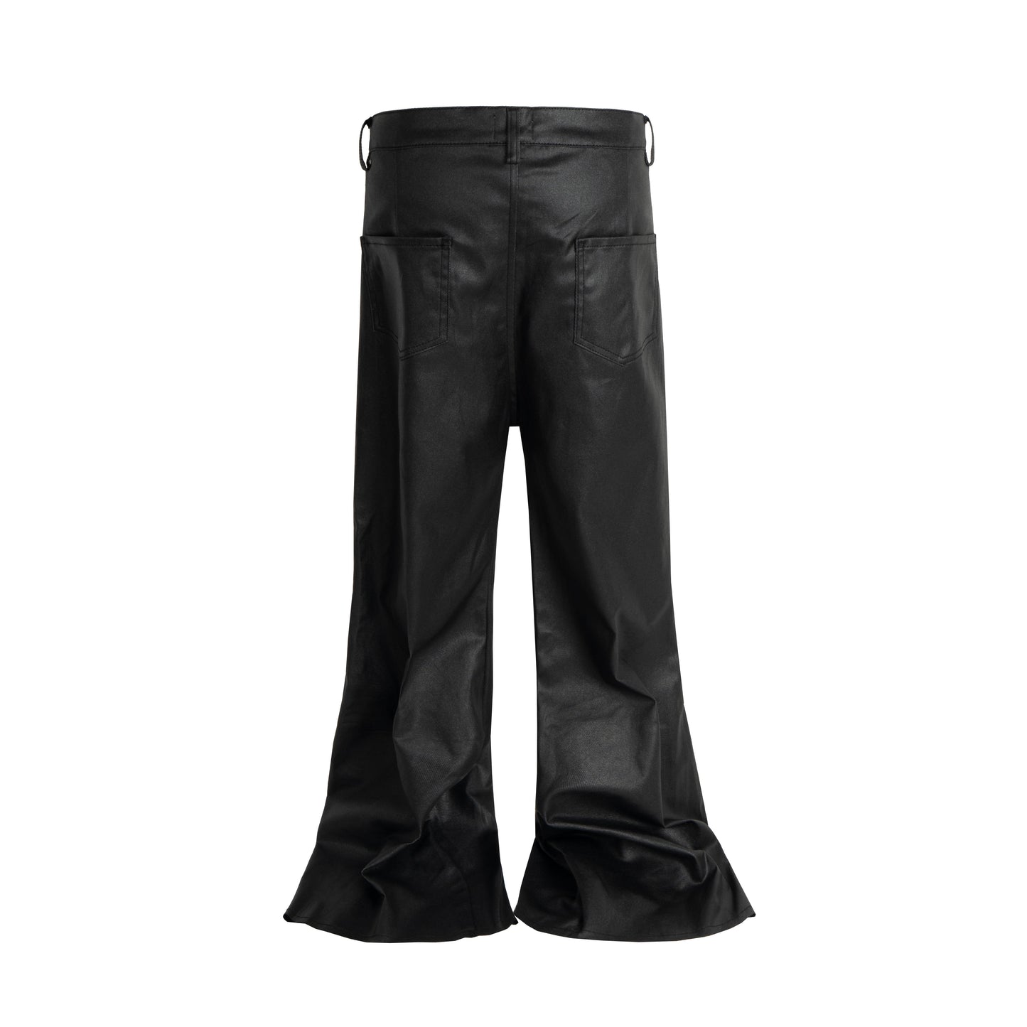 CapCabin Blade-Cut Zip Leather Pants